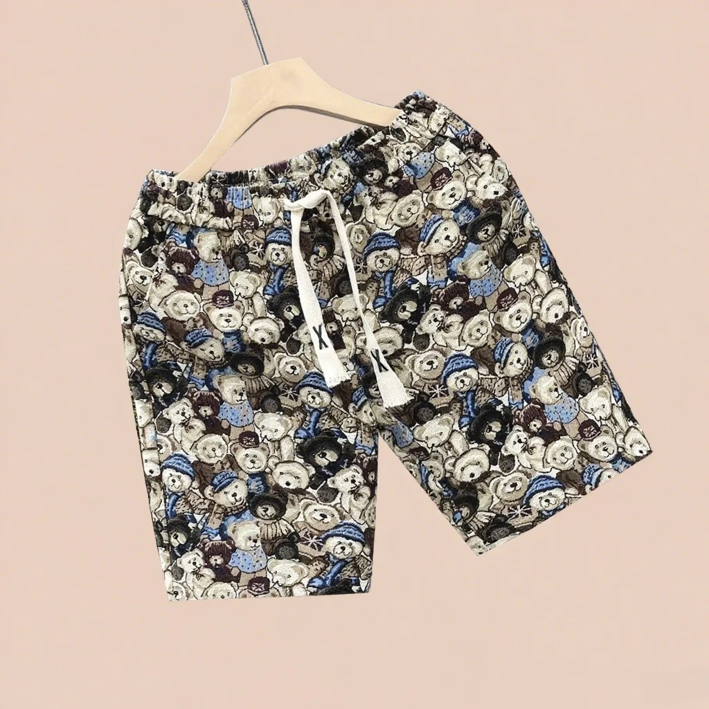 

New Men's/women's Quick-drying Sports Shopping Shorts Bear Printing American Trend Fashion Shorts Comfortable Casual Shorts Y2K