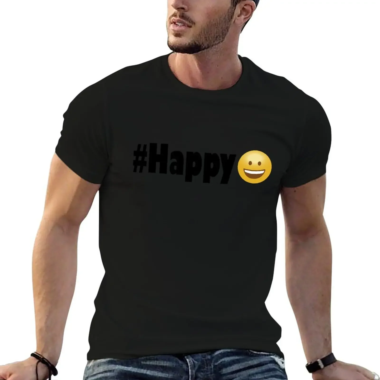 

#Happy :) T-Shirt fashion shirts sublime summer tops tshirts personalised t shirts for men pack