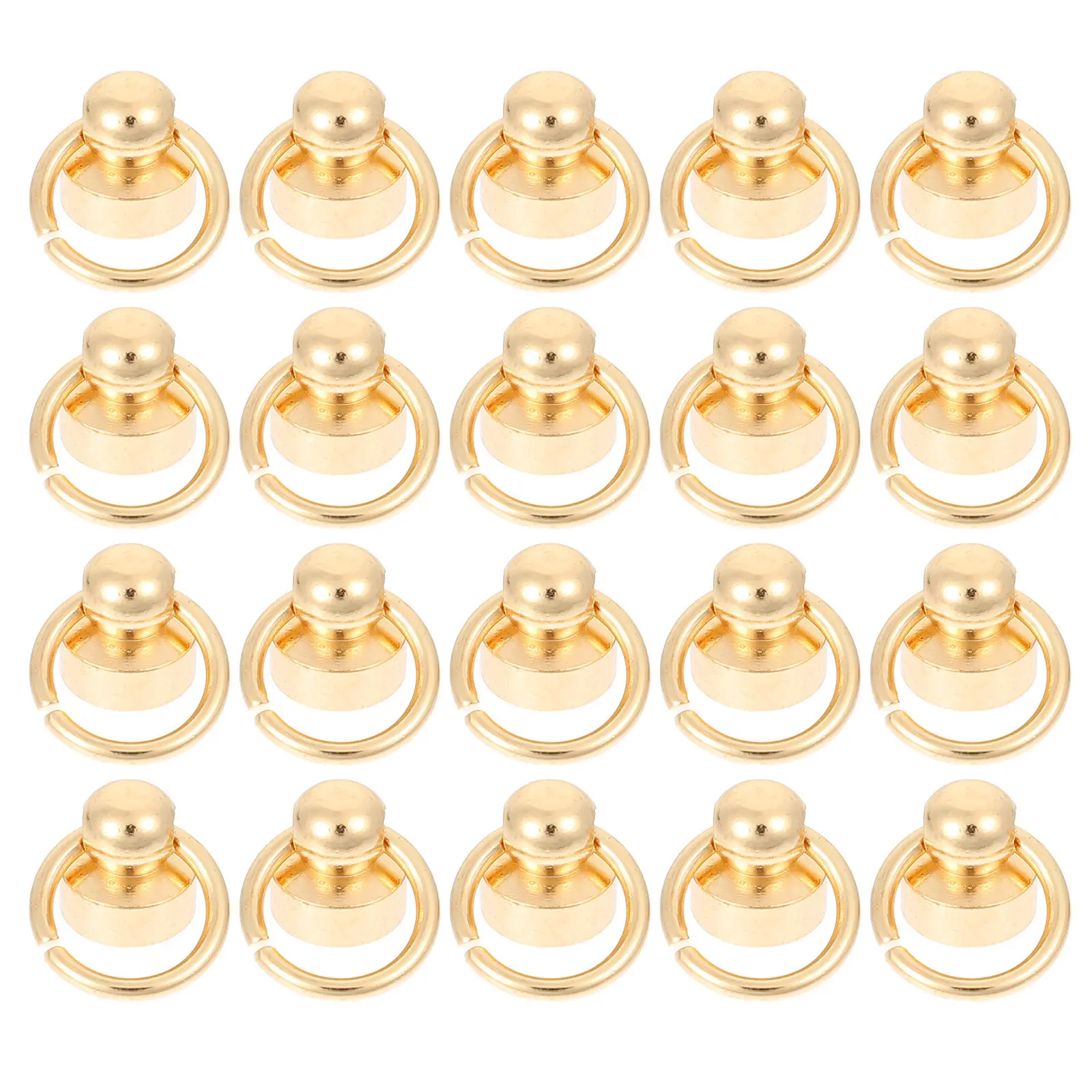 20Sets Premium Material Rivets Fasteners Bag Chain Screws Sturdy Durable No Burrs Safe Use Gift Friends Rivets Fasteners