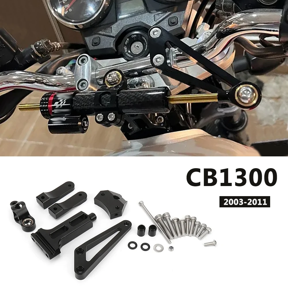 

cb1300 Damper Kit Accessories Motorcycle Steering Damper Stabilizer Kit Mounting Bracket For Honda CB1300 CB 1300 2003-2011 2010