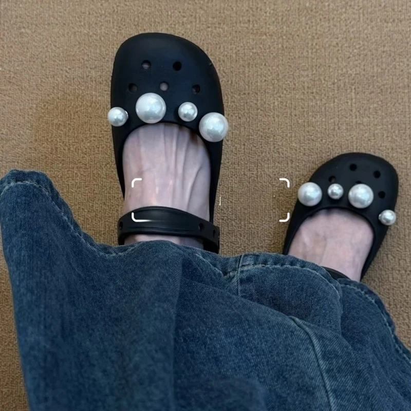 1 Set Elegante Polka-Dot-Schleifen-Perlen-Schuhcharms für Clogs, luxuriöse Perlenquasten-Schuhdekorations-Pins, Schuhzubehör für Damen – Detail 6