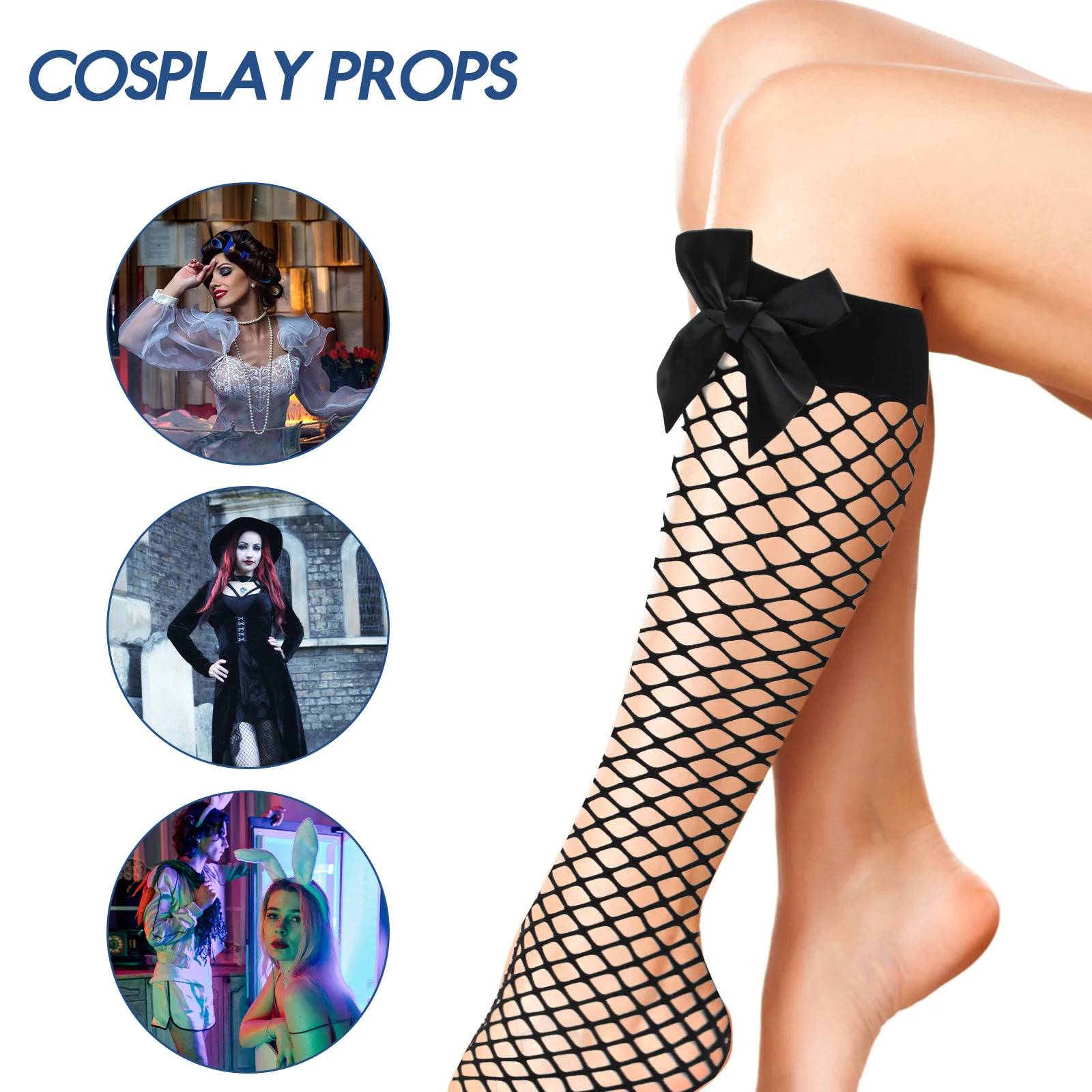 토끼 코스튬 귀 머리띠 장갑 나비넥타이 토끼 코스프레 파티 소품 부활절 할로윈 토끼 코스튬 액세서리 1세트