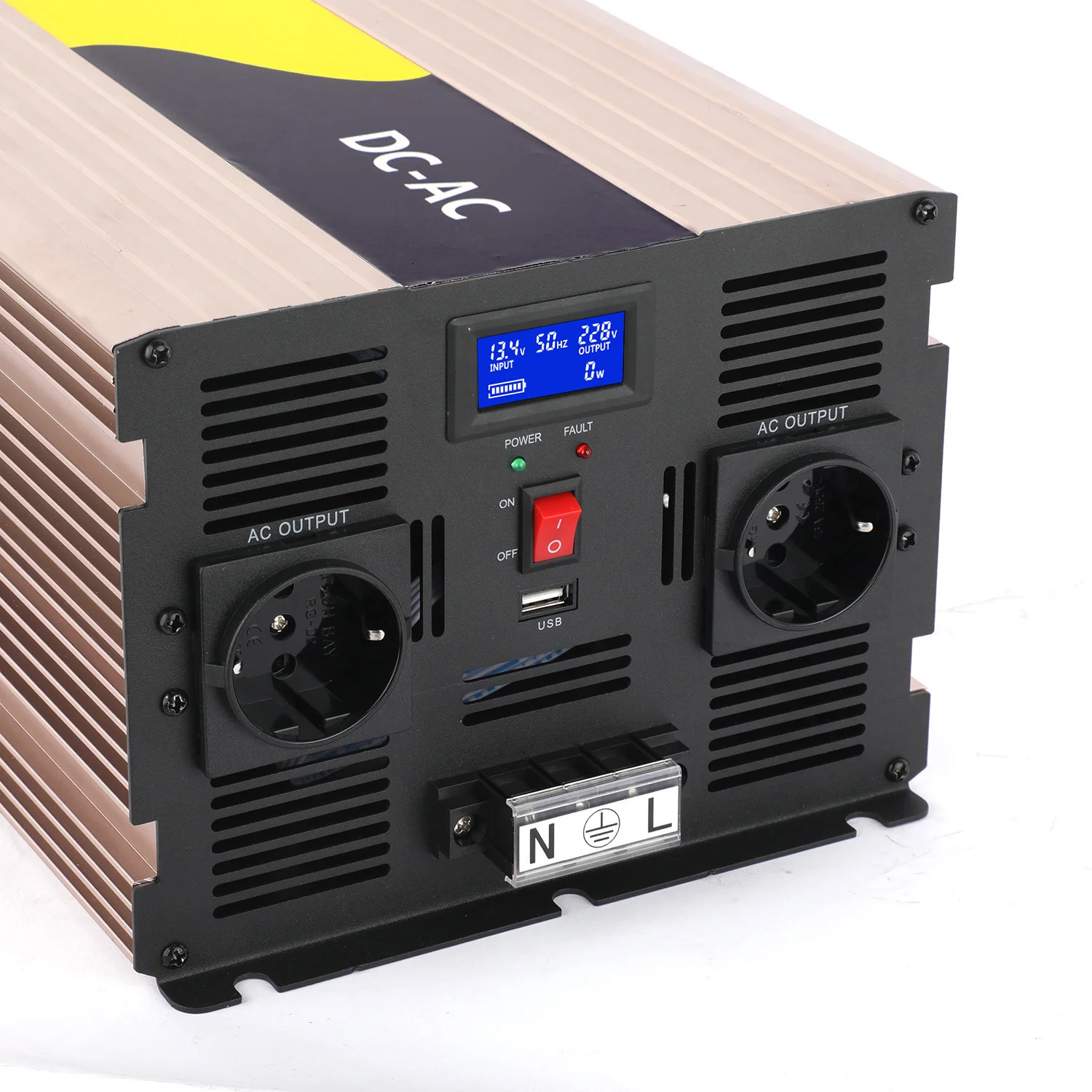 4000W Pure Sine Wave Solar Inverter Off Grid Power AC 12V To DC 220V 1000W Rated Power For Home Use Input 48V Output 110V