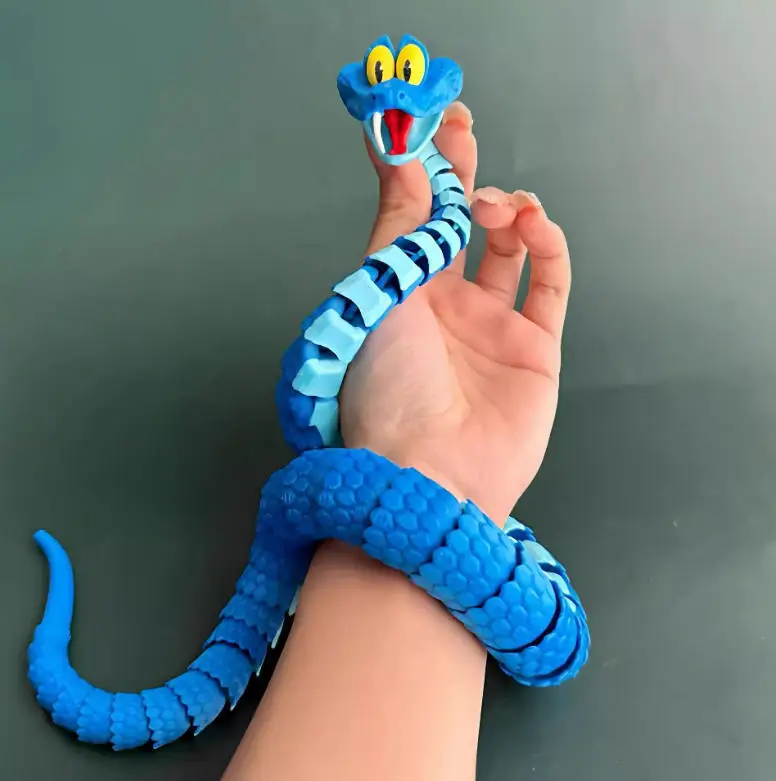 Nieuwe Gary Snake: Disney Zootopia 2 Gearticuleerde simulatiespeelgoedslang, 3D-geprinte slang Gary-model Stressverlichtingsspeelgoed Kindercadeau