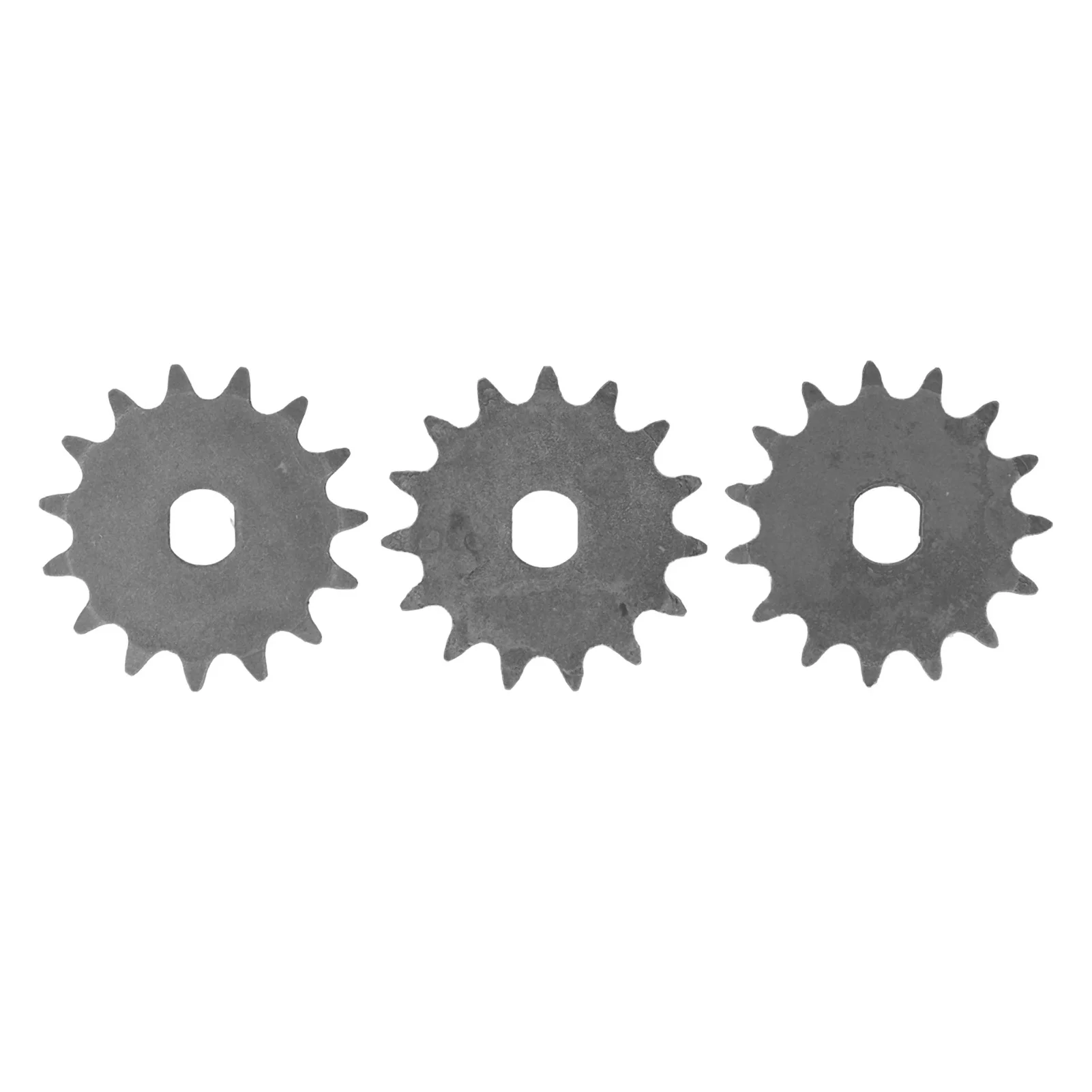 15 Tooth Sprocket Enhance Power 10mm ID Motor Engine Sprocket High Strength Responsive Steel for Chain Belt Driven Gas Engine