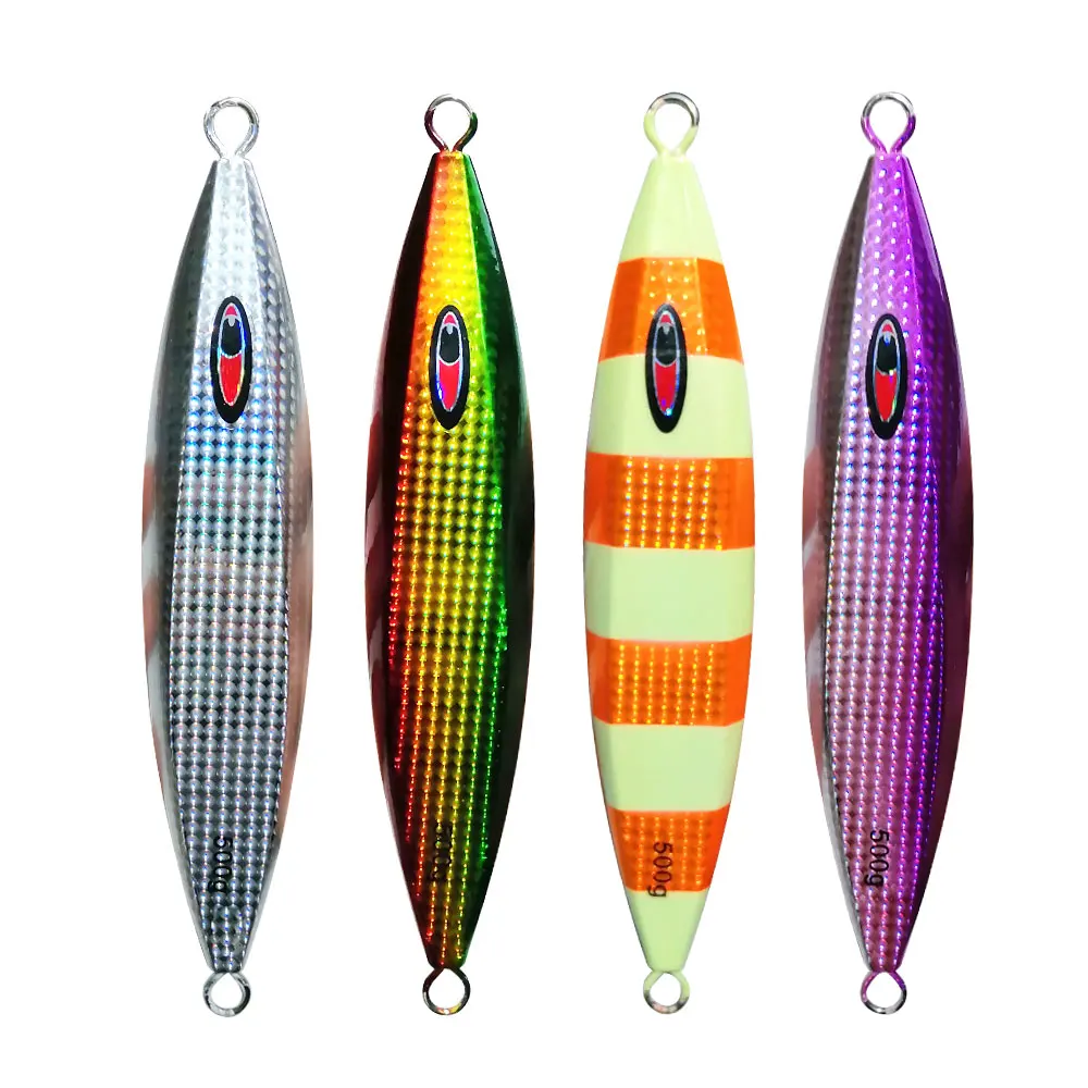 Jig pesado lento luminoso de metal para jigging y hundimiento - imagen 2