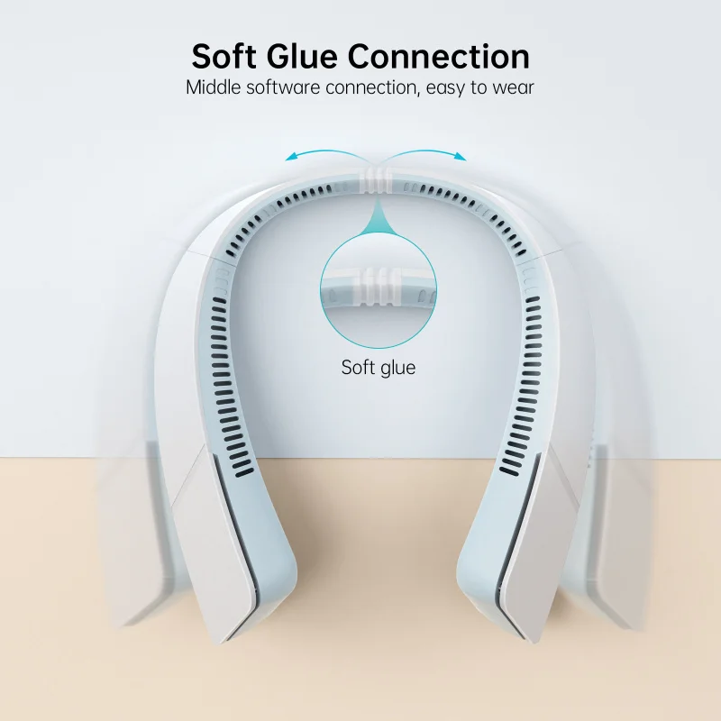 2026 New Hanging Neck Fan Mute Long Battery Life Leafless Fan High Value Fashion Brushless Motor Charging Fan image 3