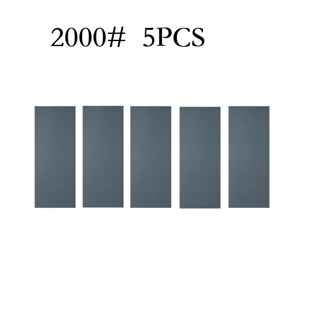 5ชิ้นแผ่นกระดาษทรายเปียก/แห้งกรวด2000-7000สำหรับไม้ขัดโลหะขัดกระดาษขัดเครื่องมือขัดขนาด9x3.6นิ้วเครื่องมือขัด
