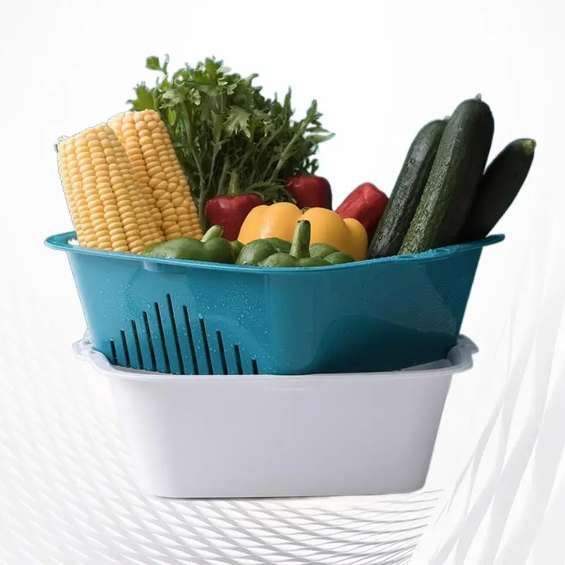 CHAHUA Double Layer Drainage Basket - Large, Small and Medium Sizes for Ultimate Convenience and OrganizationIntroducing the CH
