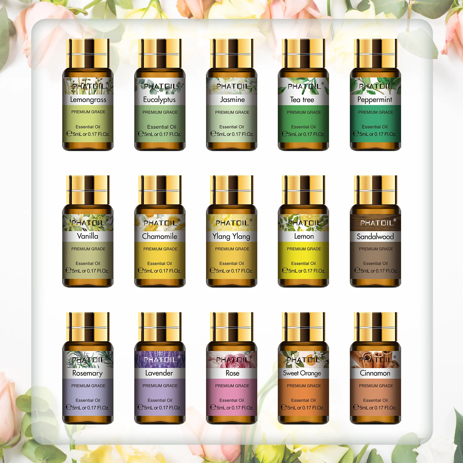 PHATOIL 15pcs x 5ml Essential - Home Fragrance Eucalyptus ulasan dan harga
