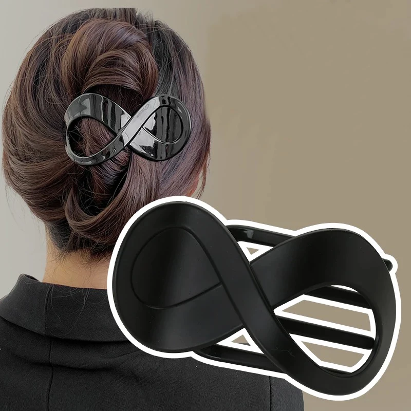 مخالب مشبك شعر أنيق للنساء والفتيات، أغطية رأس على شكل ذيل حصان، دبابيس شعر كبيرة، إكسسوارات شعر بسيطة على شكل قرش، غطاء رأس أنيق