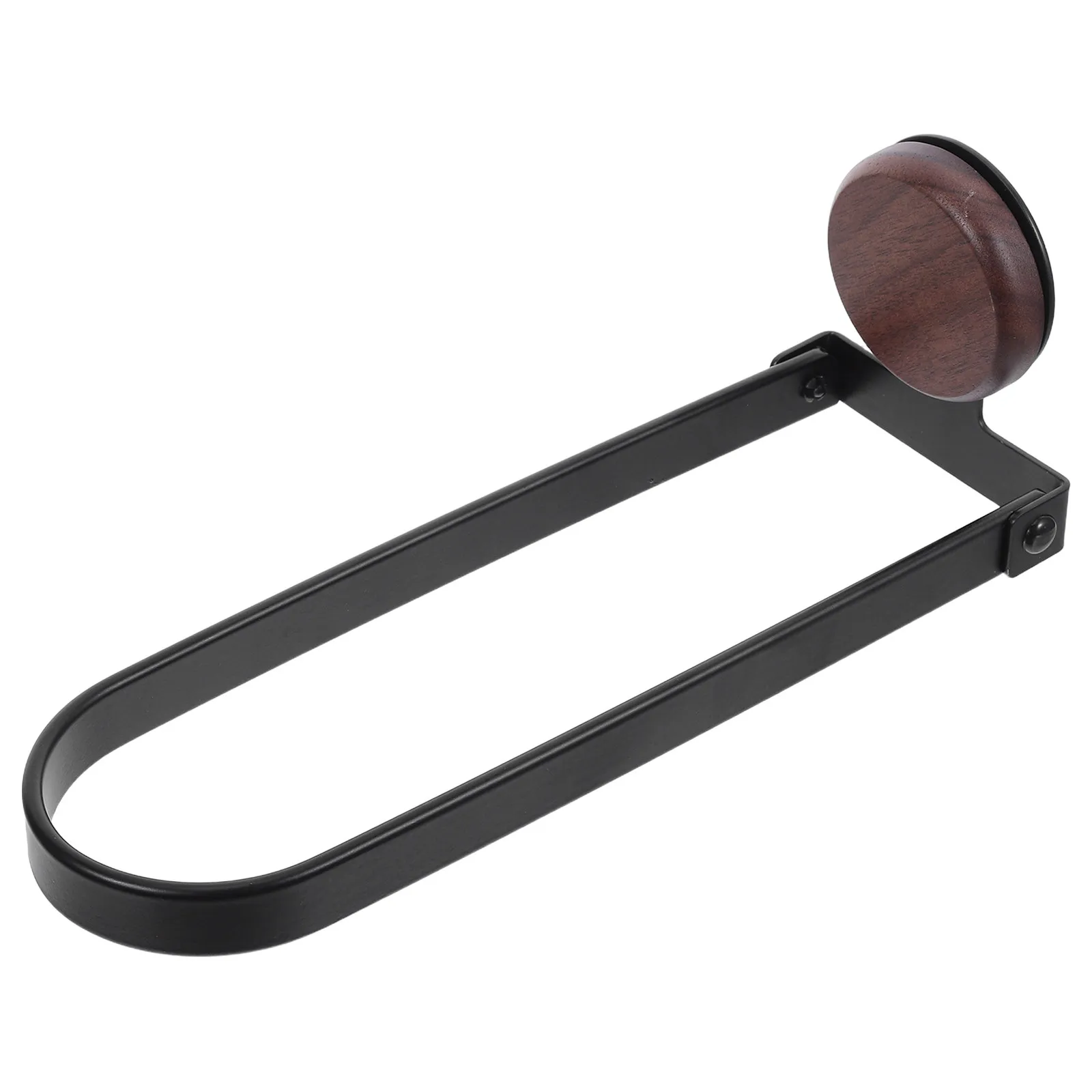Bathroom Wall Mounted Punch-Free Towel Holder Folding Space Saving Bath Towel Rack No Drill Adhesive Hanging Bar