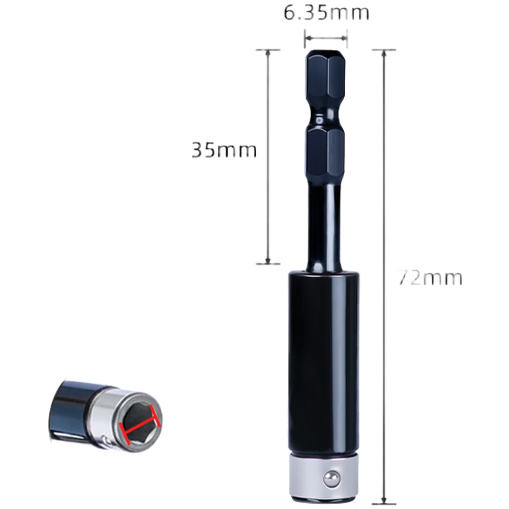 Dual Purpose Magnetic Adapter 635mm for Drill Bits and Screwdriver Heads Compatible with Standard Hex Drive Systems