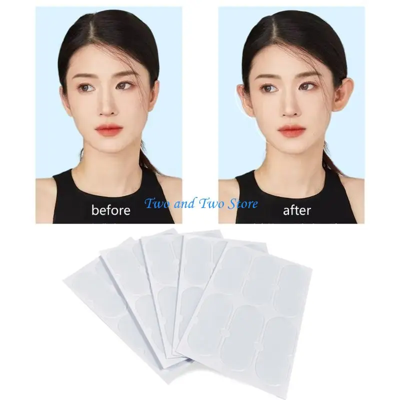

HX6F 10pcs Elf Ear Support Stickers Invisible Ear Corrector Ear Support Patches Elf Ear Makeup V-Face Stickers Easy Use