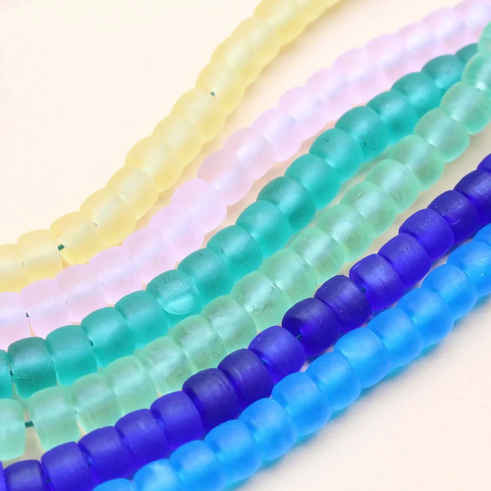 9mm*6mm Handmade Lampwork Glass beads Pipe Shape Bead Mix Color for Jewelry Bracelet Neckalce Earring Craft DIY