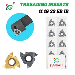 10PC 11ER 11IR 16ER 16IR AG55 AG60 22ER IR N55 N60 Thread Carbide Insert for CNC Metal Lathe Turning Tool Cutting Turning Insert