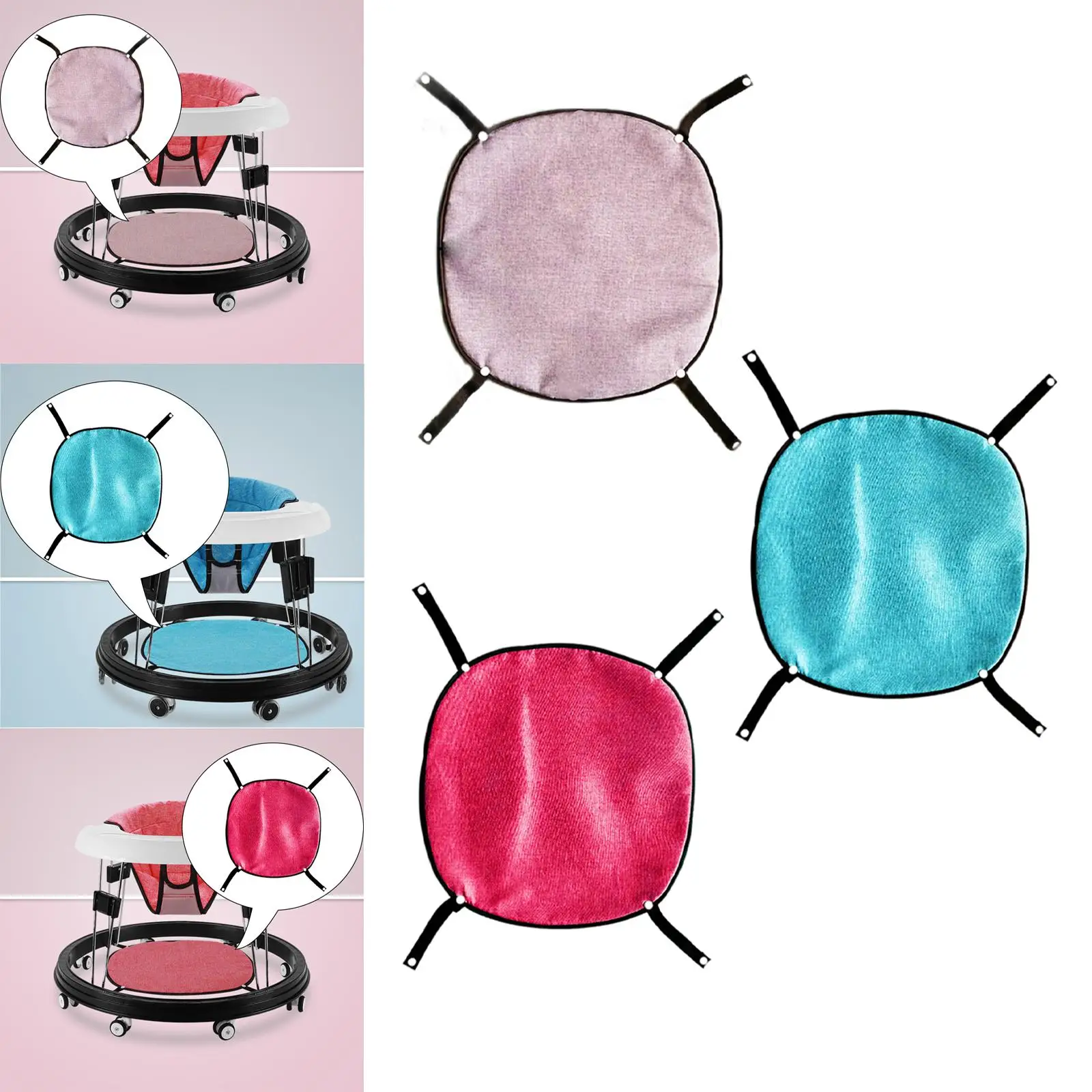 

Универсальный коврик для детской коляски, сменный аксессуар, тканевая накладка для ходунков для детей 6-12 месяцев