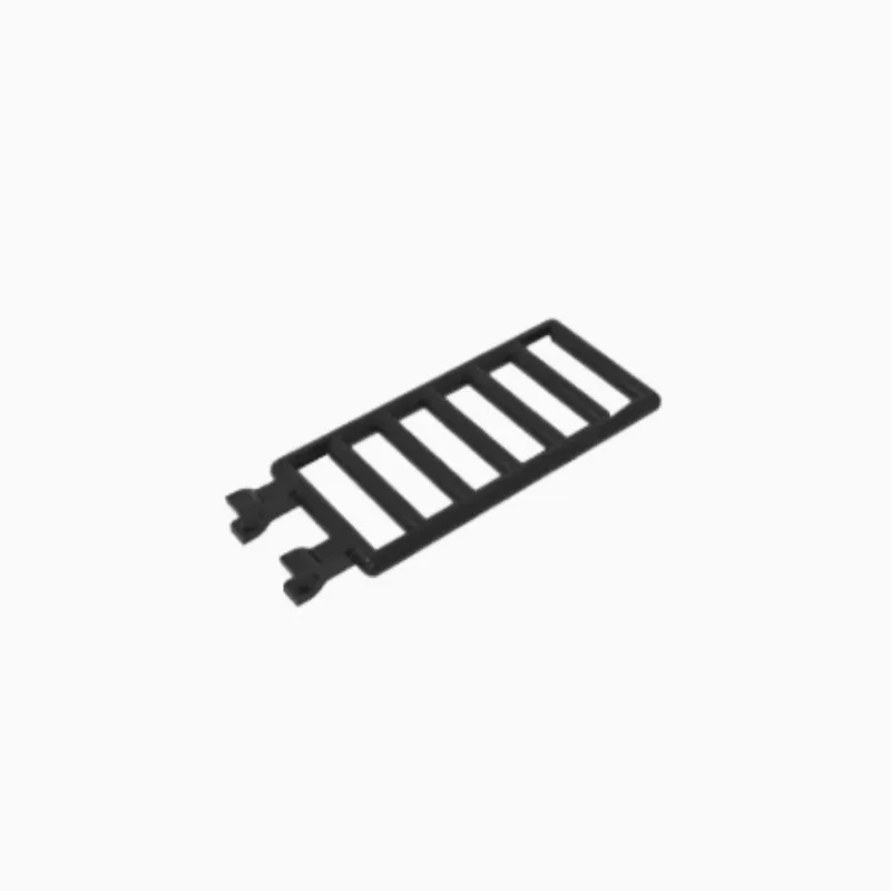 

10pcs 6020 building block 7x3 single-sided trapezoidal fence with clamp, toy accessories, parts assembly and splicing