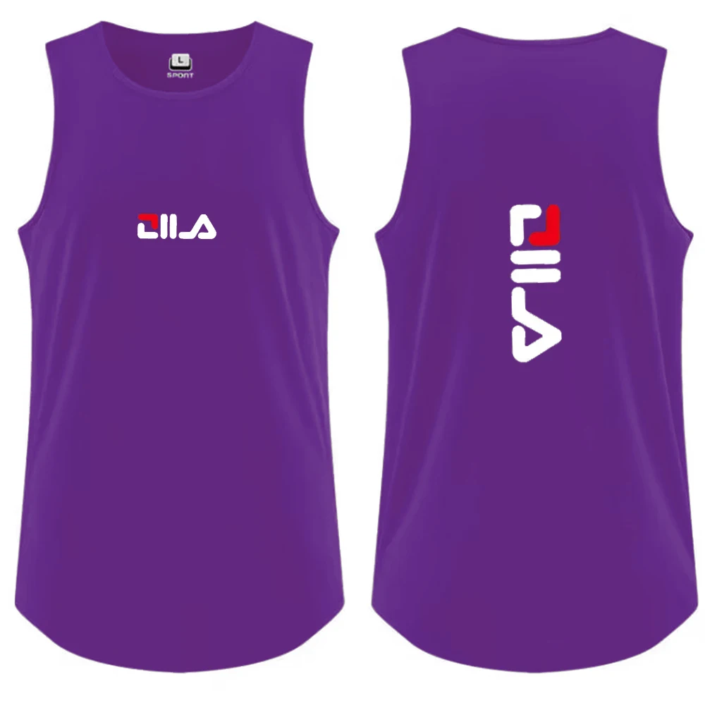 Men's Tank Top Casual Breathable Sleeveless Shirt Outdoor Basketball Sports Vest Fashion Gym T-shirt Man Summer Street Loose Tee