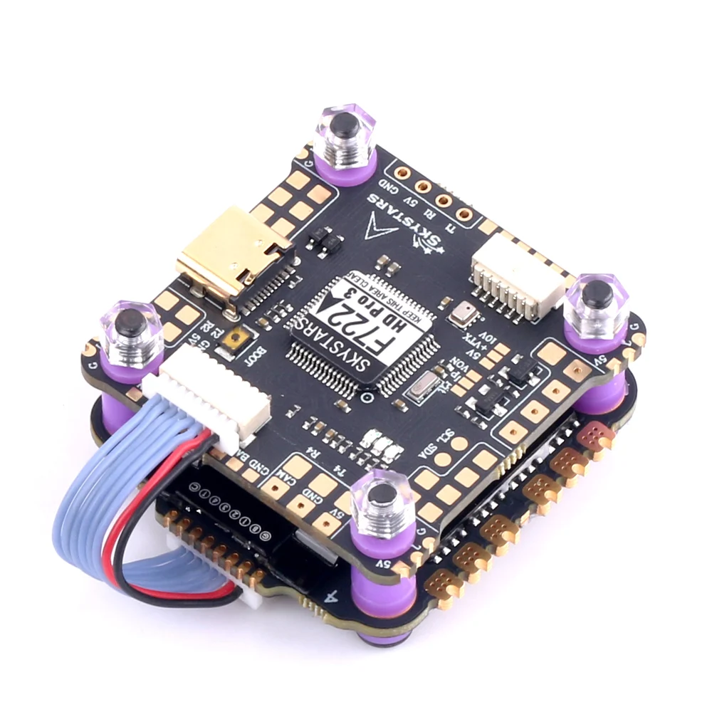 Skystars-Contrôleur de vol F7 F722HD PRO4, OSD MPU6000 45A/60A 128K AM-32 3-6S ESC, pile 30.5mm FPV Racing Drone Quadcopt