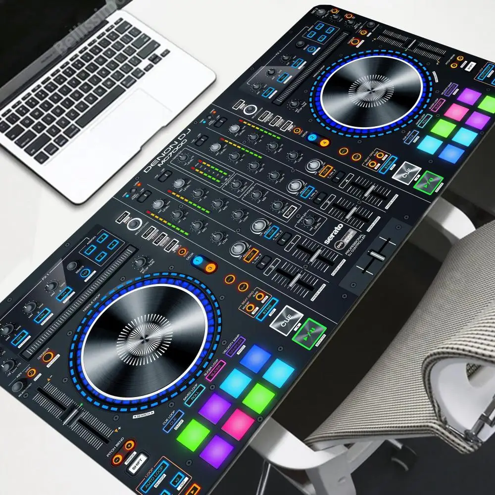 grande gaming mousepad para pc gamer borracha radio portatil controlador dj bancada de trabalho teclado mesa de escritorio facil de operar 01