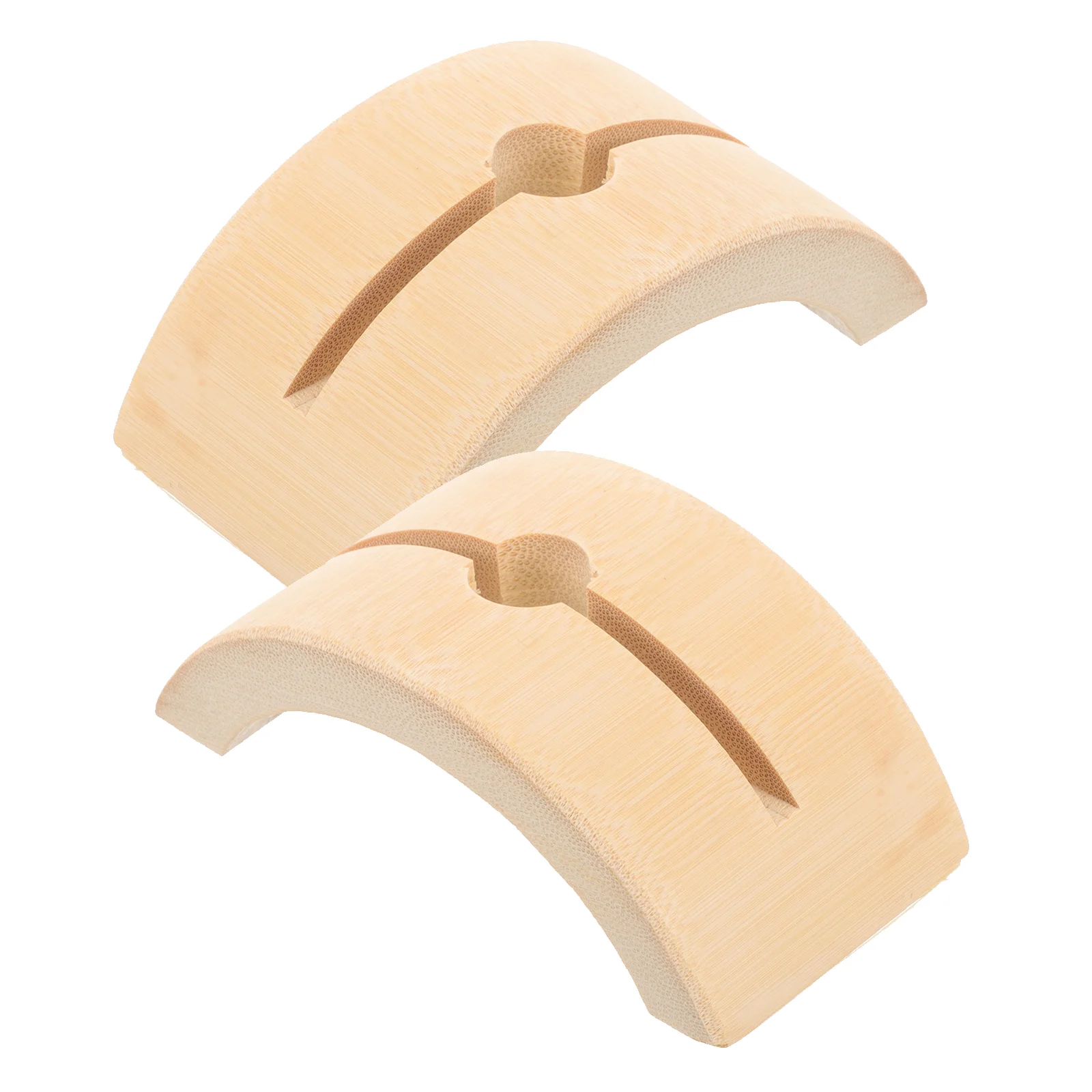 Estante para ventilador de mano japonés, accesorios plegables extraíbles (sin soporte grande de bambú), soporte de exhibición chino de madera, 2 uds.