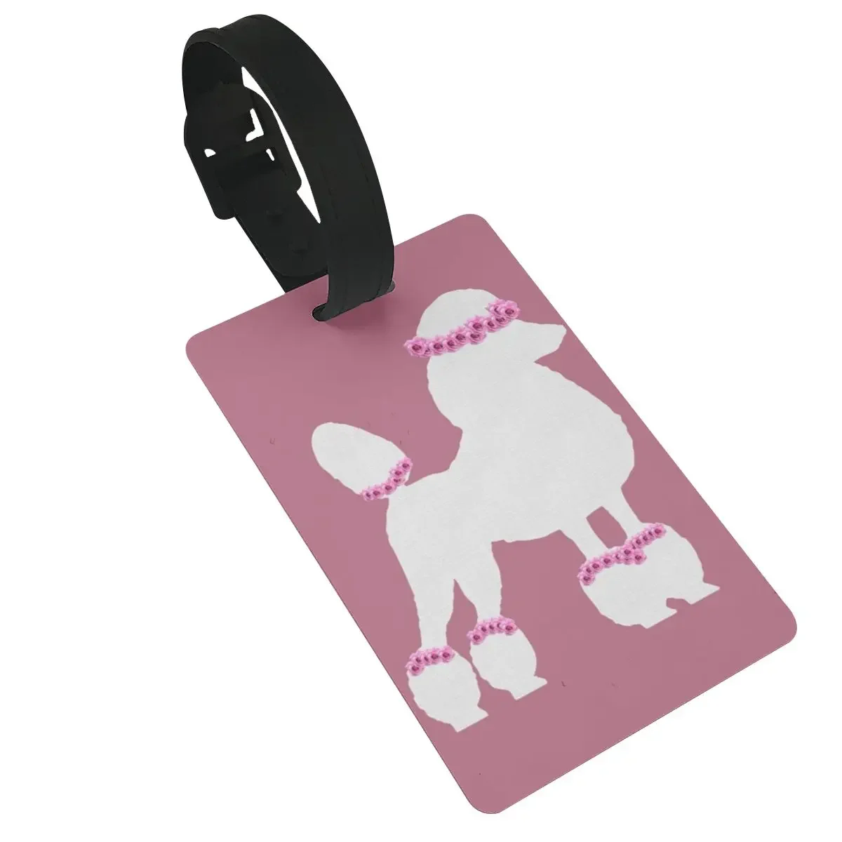 

Poodle Dog Luggage Tags Suitcase Accessories Travel PVC Fashion Baggage Boarding Tag Portable Label Holder ID Name Address