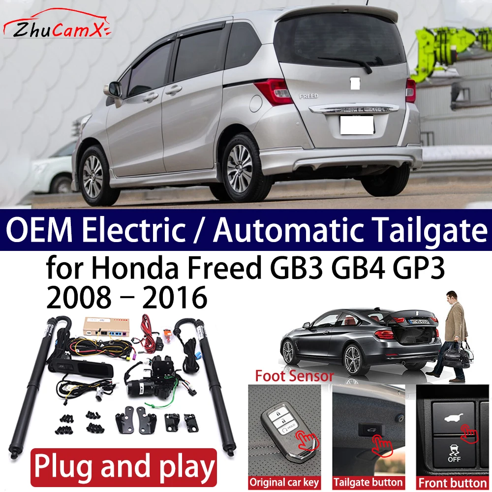 ZhuCamX for Honda Freed GB3 GB4 GP3 2008–2016 Car OEM Power Electric Automatic One-Click Smart Liftgate Tail Gate Support Opener