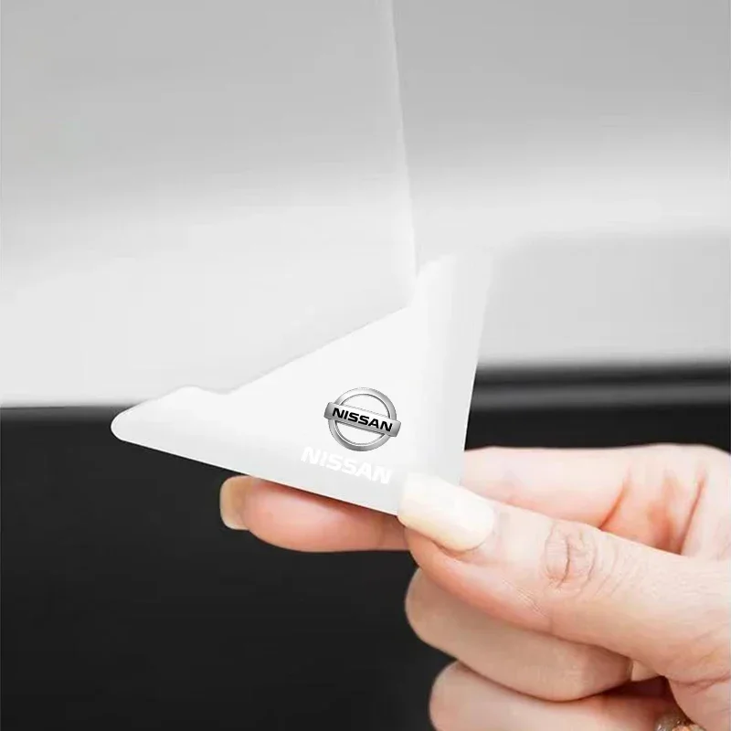 2x باب السيارة الزاوية الوفير الأمن حماية ملصقات لنيسان X-trail قاشقاي ملاحظة جوك سنترا باترول نافارا اكسسوارات السيارات #6