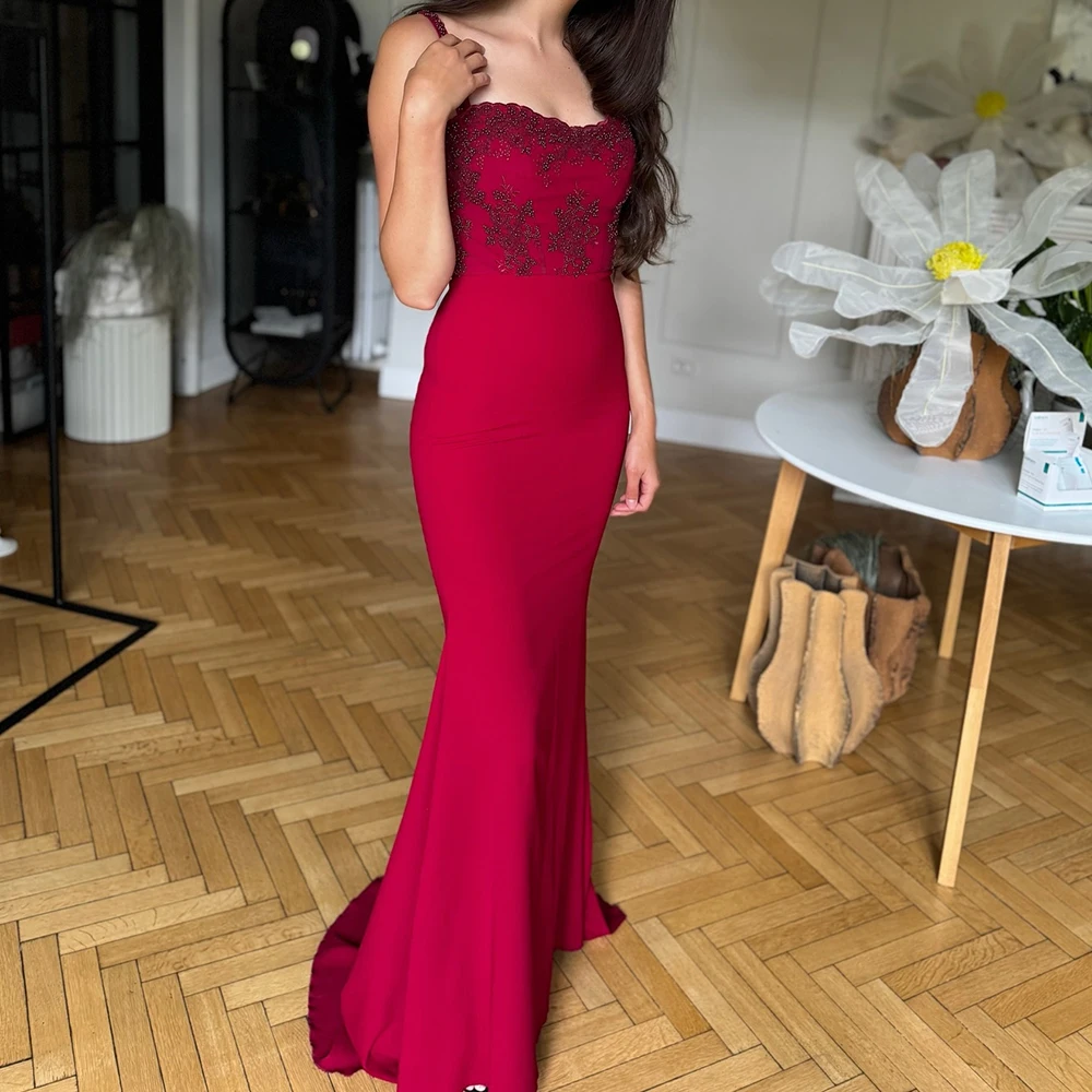 

Вечерние платья русалки по индивидуальному заказу длиной до пола, платье для выпускного без рукавов на тонких бретельках, модное простое драпированное вечернее платье с блестками