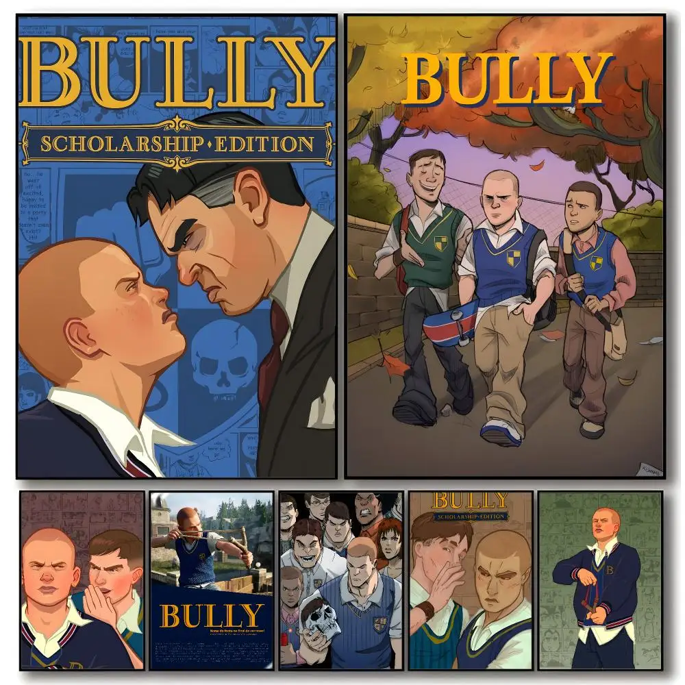 Rebellious Game B-bully Poster Trendy Aesthetic Wall Art Poster for Dorm Room Bedroom Decor