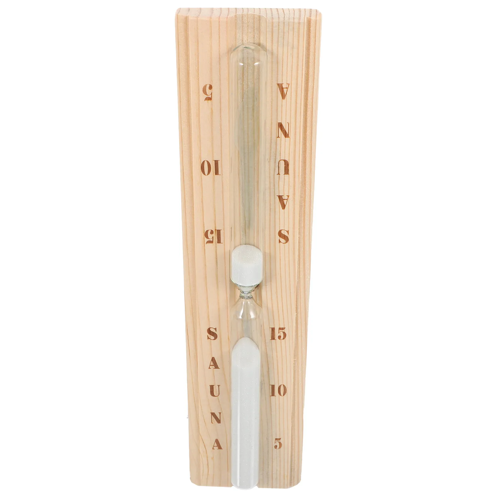 

15-Minute Wooden Hourglass Timer for Sauna Decor and Time Monitoring Smooth Craftsmanship Reusable Sauna Room Timer Hourglass