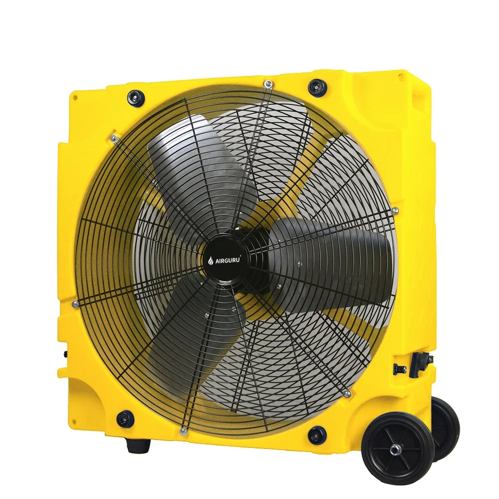 

Airguru Industrial Drum Fan 36" Heavy Duty Outdoor Plastic High Output With 3 Speeds Wheels Floor Fan Dryer