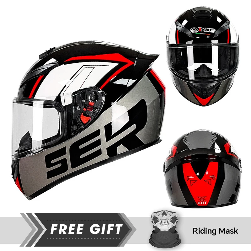 

Full Face Helmet Protection Ventilation Noise Reduction Motorcycle Helmets Capacete De Moto Safety Riding DOT Full Cover Helmet