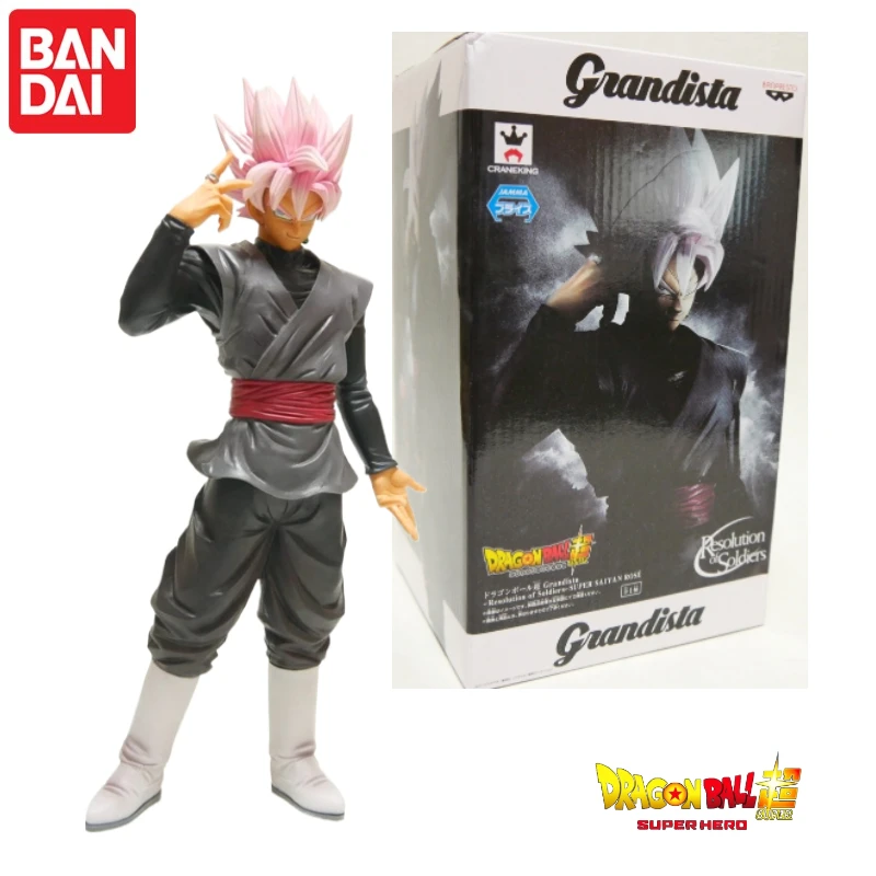 

In Stock! Original Bandai BANPRESTO Dragon Ball Super Grandista Resolution Of Soldiers ROSE Son Goku Anime Figures Models Toys