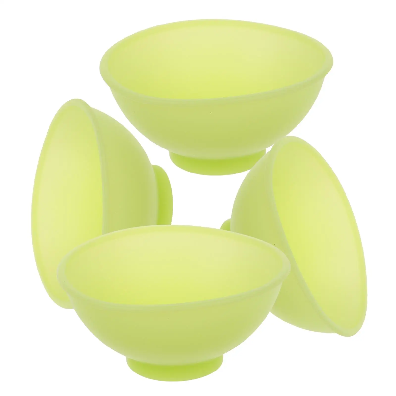 

4Pcs Silicone Baby Food Bowls Mini Seasoning Mixing Bowls Light Green Safe Reusable Nonstick Easy Clean Portable Storage Bowl