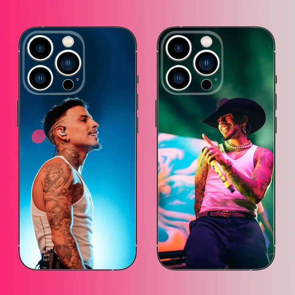 Rapper R-Rauw A-Alejandro Phone Case For iPhone 16,15,14,13,12,11,Pro,Max,Plus,Mini,X,XS,XR,8,7,6,S,SE Soft Black Case