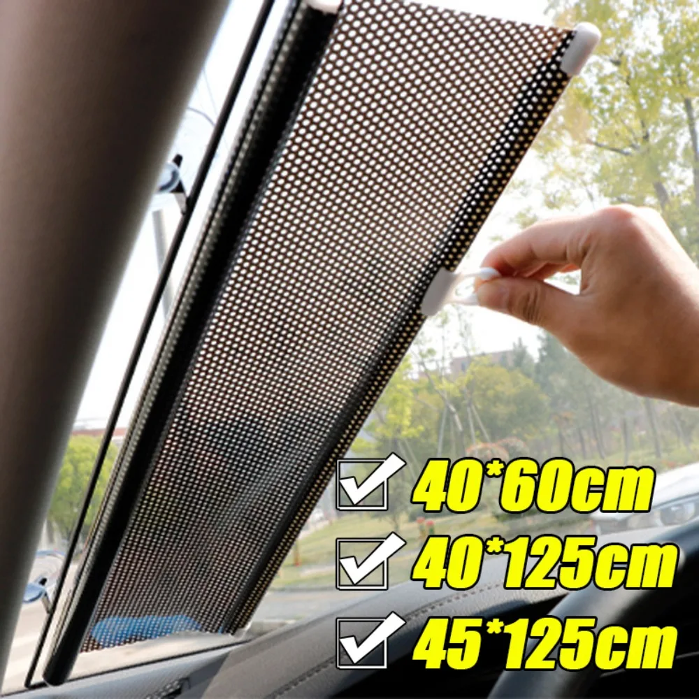 Car Windshield Stretch Sunshade Type Sun Shade Auto Window Summer Protection Heat Insulation Curtain Front Rear Shading