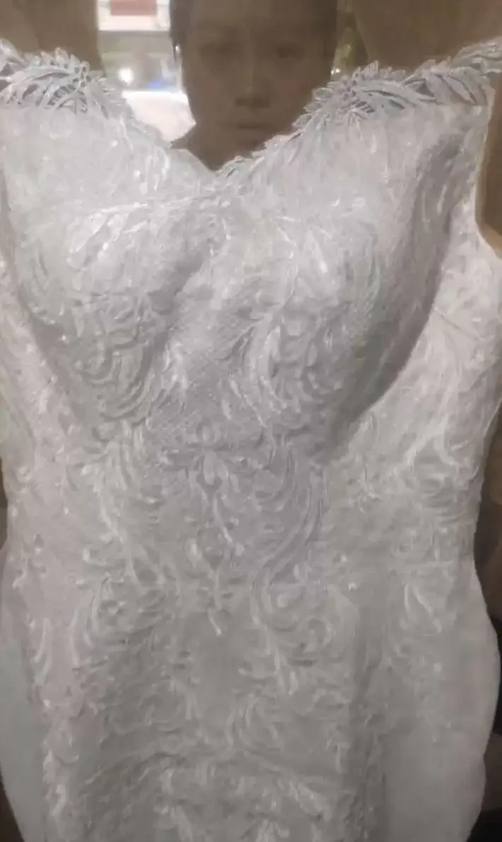 Vestido de novia de cola desmontable de sirena africana, moda personalizada, manga larga, encaje Retro, cola de pez nupcial, 2024