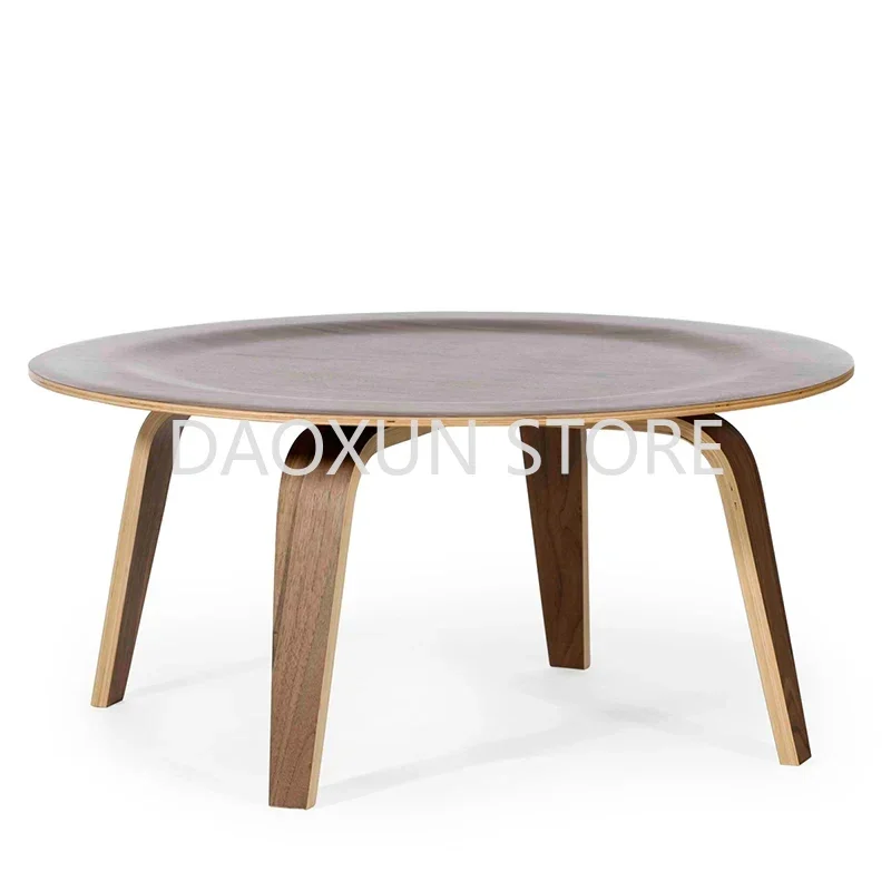 Night Dressing Coffee Tables Wooden Salon Round Auxiliary Coffee Tables Minimalist Middle Stolik Kawow Unique Furniture YR50CT