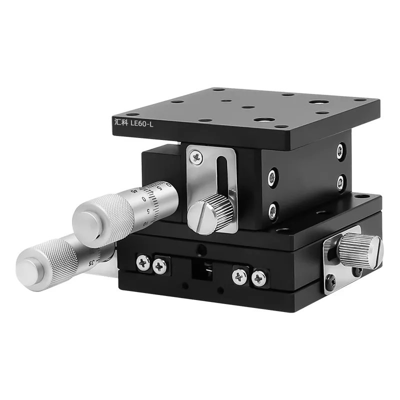 Manual Displacement Stage XZ Axis LE25-LE125 Manual Fine-tuning Sliding Stage Lift Platform Guide Rail Table  for Motion Apply