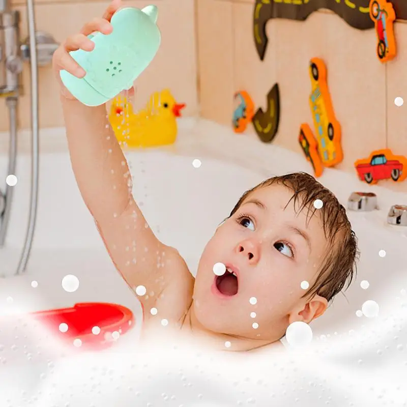 ألعاب حوض الاستحمام على شكل حيوانات لعبة حمام الحيوانات أدوات تنظيف المياه الناعمة القابلة للعصر حوض استحمام عائم الرش للأطفال هدايا حفلات عيد الفصح