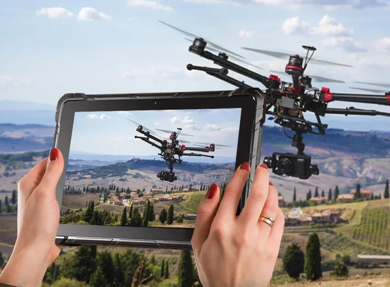 HiGole F7R 10" IP67 10.1 inch barcode scanner 1280x800 HD Android Rugged Tablet