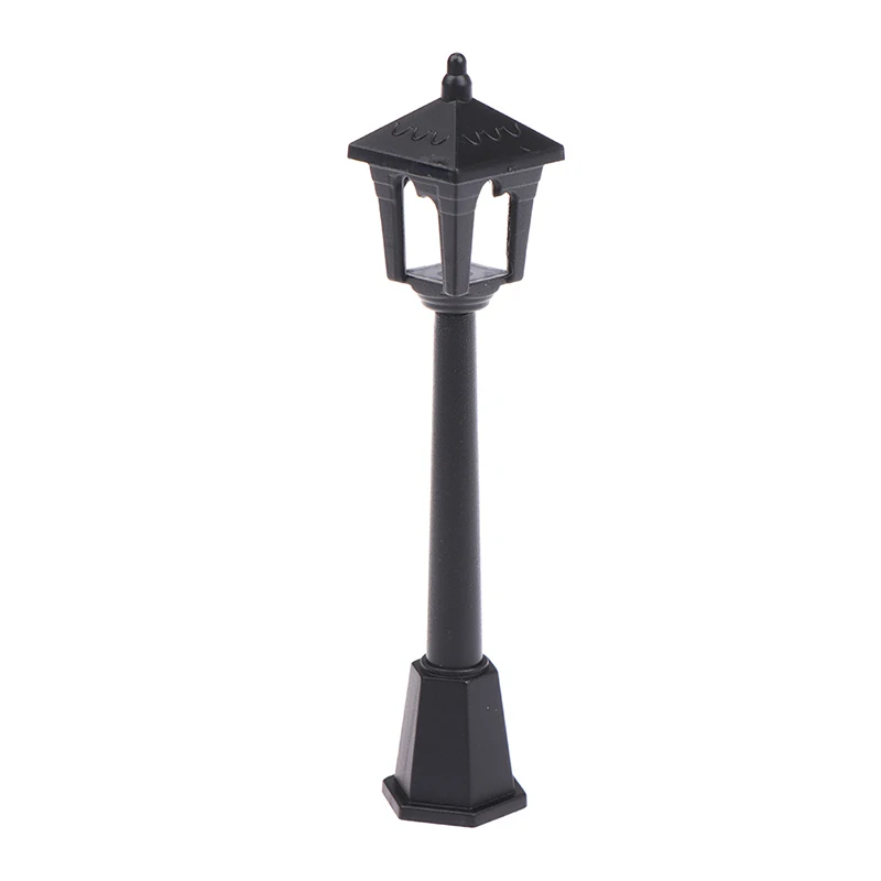 عمود مصباح الشارع المصغر، أضواء LED، مقعد حديقة عيد الميلاد وإضاءة الشوارع، منظر طبيعي صغير، زخرفة حديقة الجنية، ديكور بيت الدمى