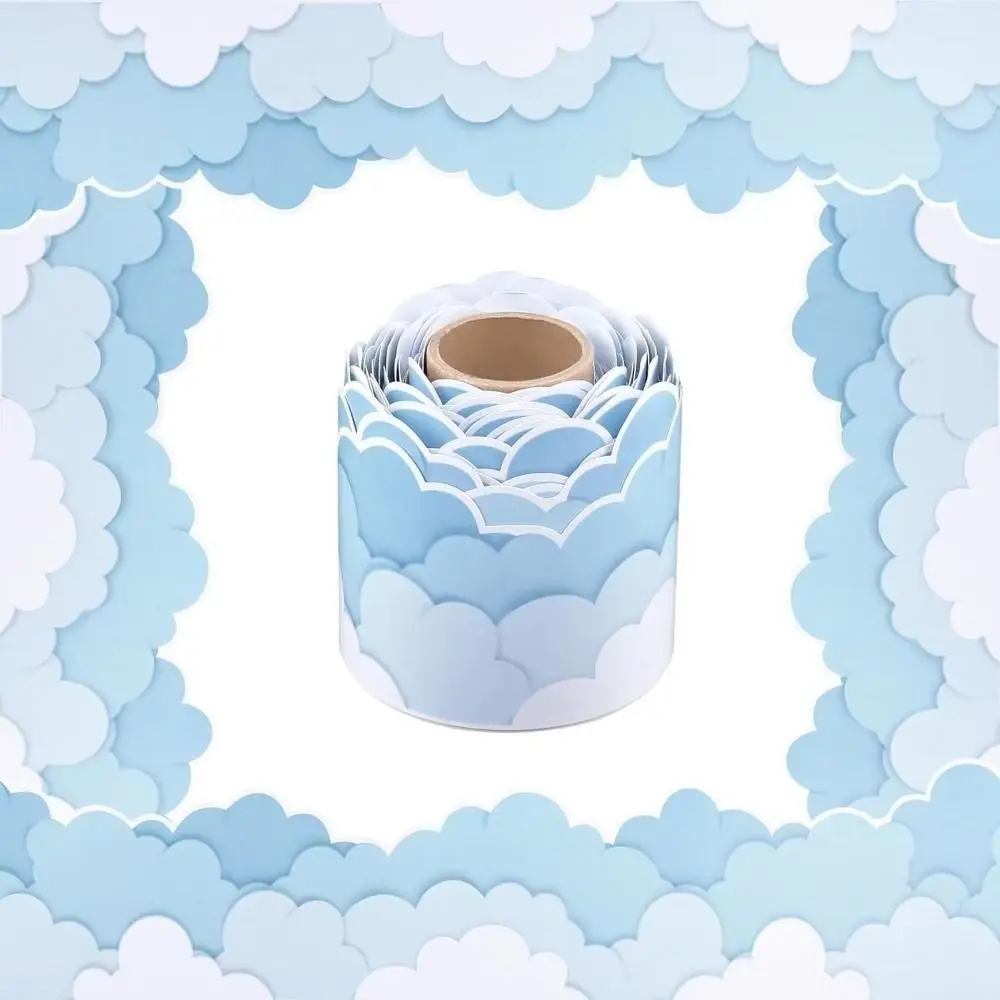 1Roll New Paper Chalkboard Board Border 7.5cm DIY Border Paper Border Trim Sticker Handmade Crafts