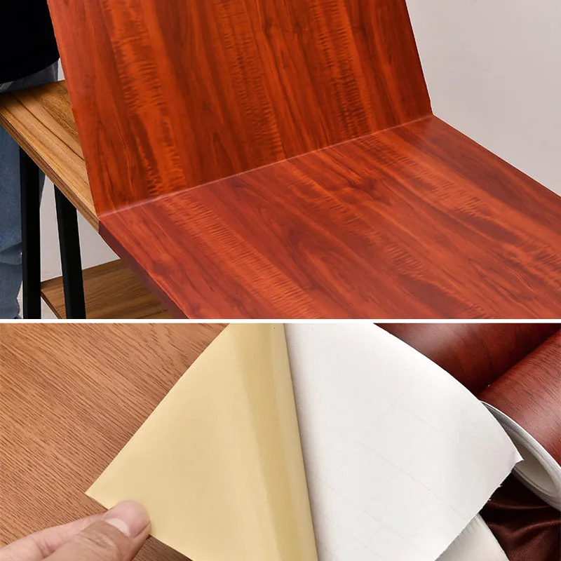 ورق حائط ذاتي اللصق من الخشب الحبوب لباب سطح المكتب وأثاث خزانة المطبخ وملصق حائط مقاوم للماء