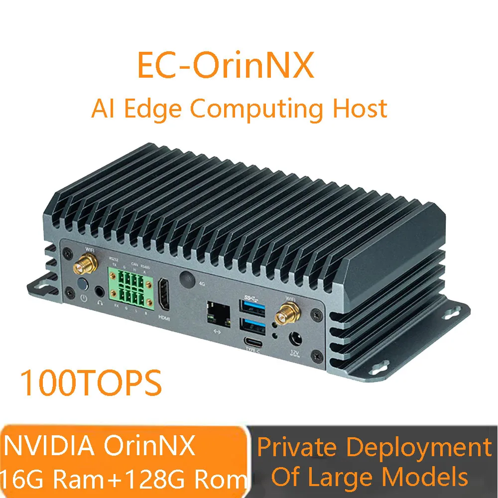 NVIDIA EC-OrinNX 100TOPS Edge Computing Computer AI Edge Computing Host Jetson Module Private Deployment Of Large models Nvidia