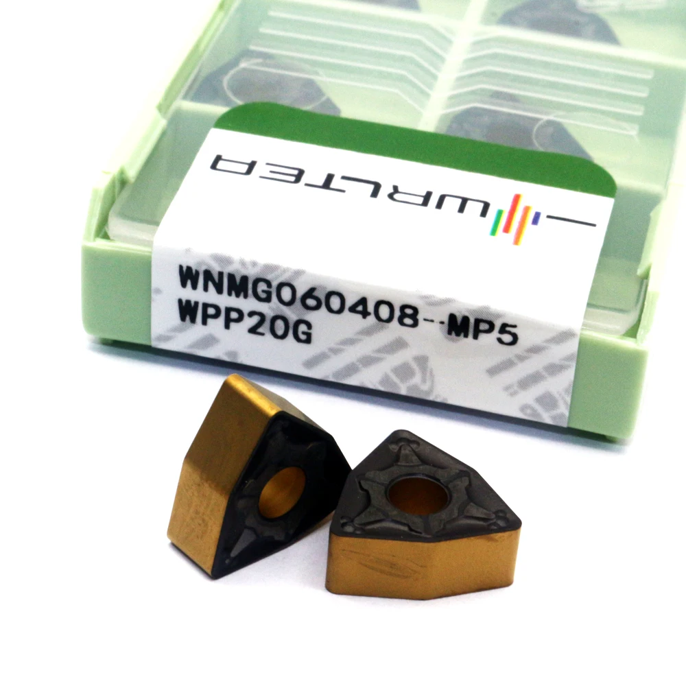 10PCS Alta Qualidade WNMG060408 MP5 WPP20G Carbide Insere Ferramenta de Torneamento Externo CNC Lathe Cutter Ferramentas Metal Blade