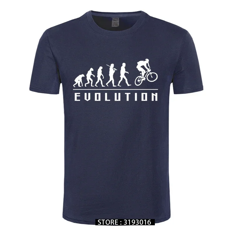 Evolution of biking men's top t shirt 3D printed graphic new T shirt cotton aesthetic tshirts summer streetwear fast ship