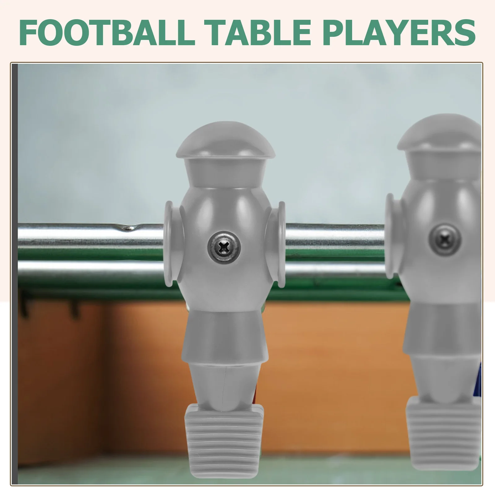 

4 Pcs Table Football Players Replacement Soccer Figurines Foosball Athletes Desk Game Accessories Hue Reusable